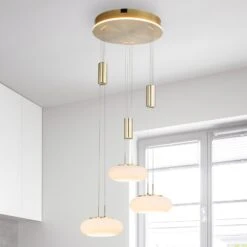 Paul Neuhaus Q-ETIENNE Hängelampe Rondell, Messing