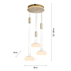 Paul Neuhaus Q-ETIENNE Hängelampe Rondell, Messing -Eleganter Beleuchtungsladen 10001433 3