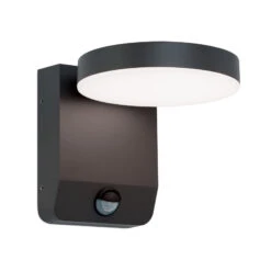 LED-Außenwandleuchte Hendryk Mit Sensor, Schwarz -Eleganter Beleuchtungsladen 10002101 3