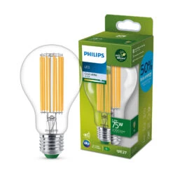 Philips LED-Lampe E27 A70 5,2W 1.095lm Klar 4.000K -Eleganter Beleuchtungsladen 10003750 5