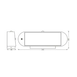 LEDVANCE Endura Style Solar Oval Wandleuchte 4000K -Eleganter Beleuchtungsladen 10003876 4