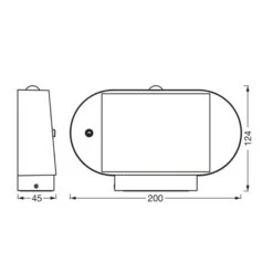 LEDVANCE Endura Style Solar Oval S Wandlampe 3000K -Eleganter Beleuchtungsladen 10003877 4