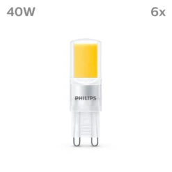 Philips LED-Lampe G9 3,2W 400lm 2.700K Klar 6er -Eleganter Beleuchtungsladen 10004541 1