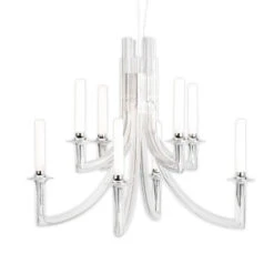 Kartell Khan Kronleuchter, Ø 77 Cm Transparent