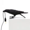 SELETTI Bird Lamp LED-Dekolampe, Spielend Schwarz -Eleganter Beleuchtungsladen 10009770