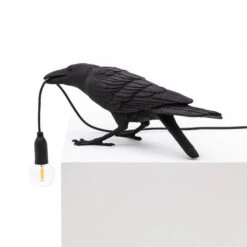 SELETTI Bird Lamp LED-Dekolampe, Spielend Schwarz -Eleganter Beleuchtungsladen 10009770 2