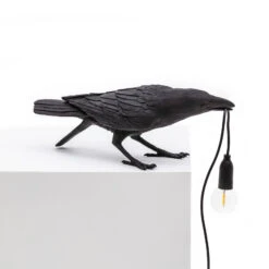 SELETTI Bird Lamp LED-Dekolampe, Spielend Schwarz -Eleganter Beleuchtungsladen 10009770 3