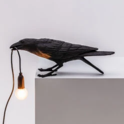 SELETTI Bird Lamp LED-Dekolampe, Spielend Schwarz -Eleganter Beleuchtungsladen 10009770 5