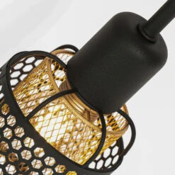 Lindby Eudoria Deckenlampe 4-flammig Schwarz/gold -Eleganter Beleuchtungsladen 10010498 6