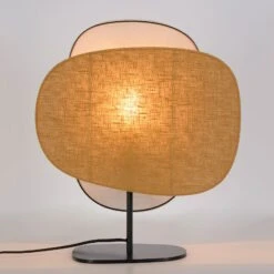 MARKET SET Screen 70's Tischlampe Leinen Höhe 48cm 16 MARKET SET Screen 70's Tischlampe Leinen Höhe 48cm -Eleganter Beleuchtungsladen 10010821 6