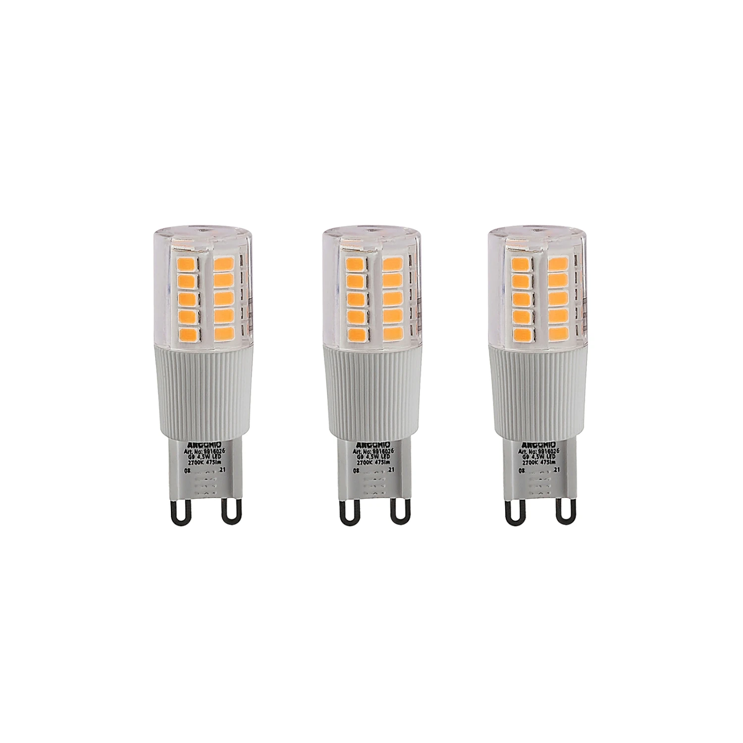 Arcchio LED-Stiftsockellampe G9 4,5W 2.700K 3er 3 Arcchio LED-Stiftsockellampe G9 4,5W 2.700K 3er