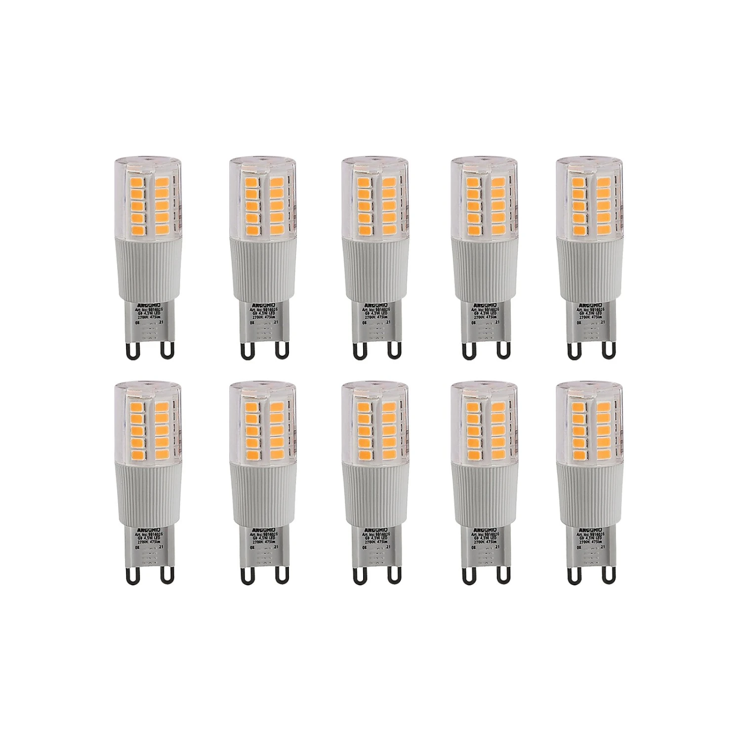 Arcchio LED-Stiftsockellampe G9 4,5W 2.700K 10er 3 Arcchio LED-Stiftsockellampe G9 4,5W 2.700K 10er