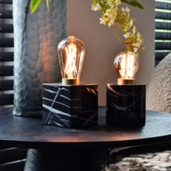 Calex Tischleuchte In Zylinderform Aus Marmor -Eleganter Beleuchtungsladen 10011404 6