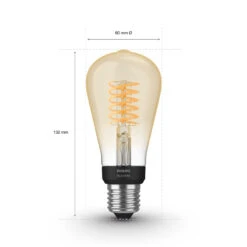 Philips Hue White E27 7W ST64 Filament 2.100K -Eleganter Beleuchtungsladen 10011449 2