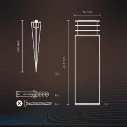 Calex Smart Outdoor Garden Post, RGBW, 3er-Set -Eleganter Beleuchtungsladen 10011452 2