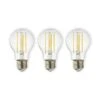 E27 LED-Filament 7W 806lm 2.700K Klar 3er-Set -Eleganter Beleuchtungsladen 10011529
