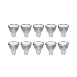 Hochvolt LED-Reflektor GU10 5W 830 85° 10er-Set