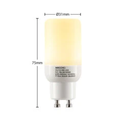 Arcchio LED-Röhrenlampe GU10 3W 3.000K 4er-Set -Eleganter Beleuchtungsladen 10012108 2