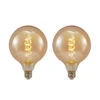 Lucande LEDE27 G125 4W 2.700K Dimmbar Amber 2er -Eleganter Beleuchtungsladen 10012520