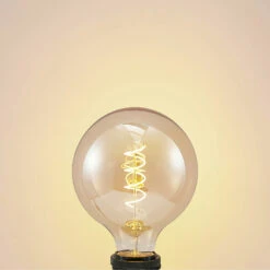 Lucande LEDE27 G125 4W 2.700K Dimmbar Amber 2er -Eleganter Beleuchtungsladen 10012520 5