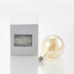 Lucande LEDE27 G125 4W 2.700K Dimmbar Amber 2er -Eleganter Beleuchtungsladen 10012520 7