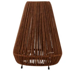 Lindby Amaria LED-Solar-Leuchte Rattan Dunkel -Eleganter Beleuchtungsladen 10012759 2