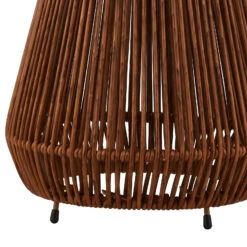 Lindby Amaria LED-Solar-Leuchte Rattan Dunkel -Eleganter Beleuchtungsladen 10012759 5