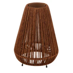 Lindby Amaria LED-Solar-Leuchte Rattan Dunkel -Eleganter Beleuchtungsladen 10012759 6