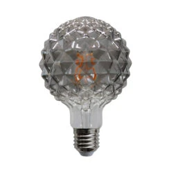 Lucande E27 3,8W LED-Lampe G95 918 Struktur Smoke 5er-Set -Eleganter Beleuchtungsladen 10013203 3