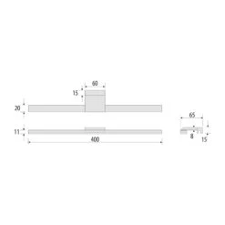LED-Spiegelleuchte Triga IP44, Chrom, 40cm, 4.000K -Eleganter Beleuchtungsladen 10013369 4