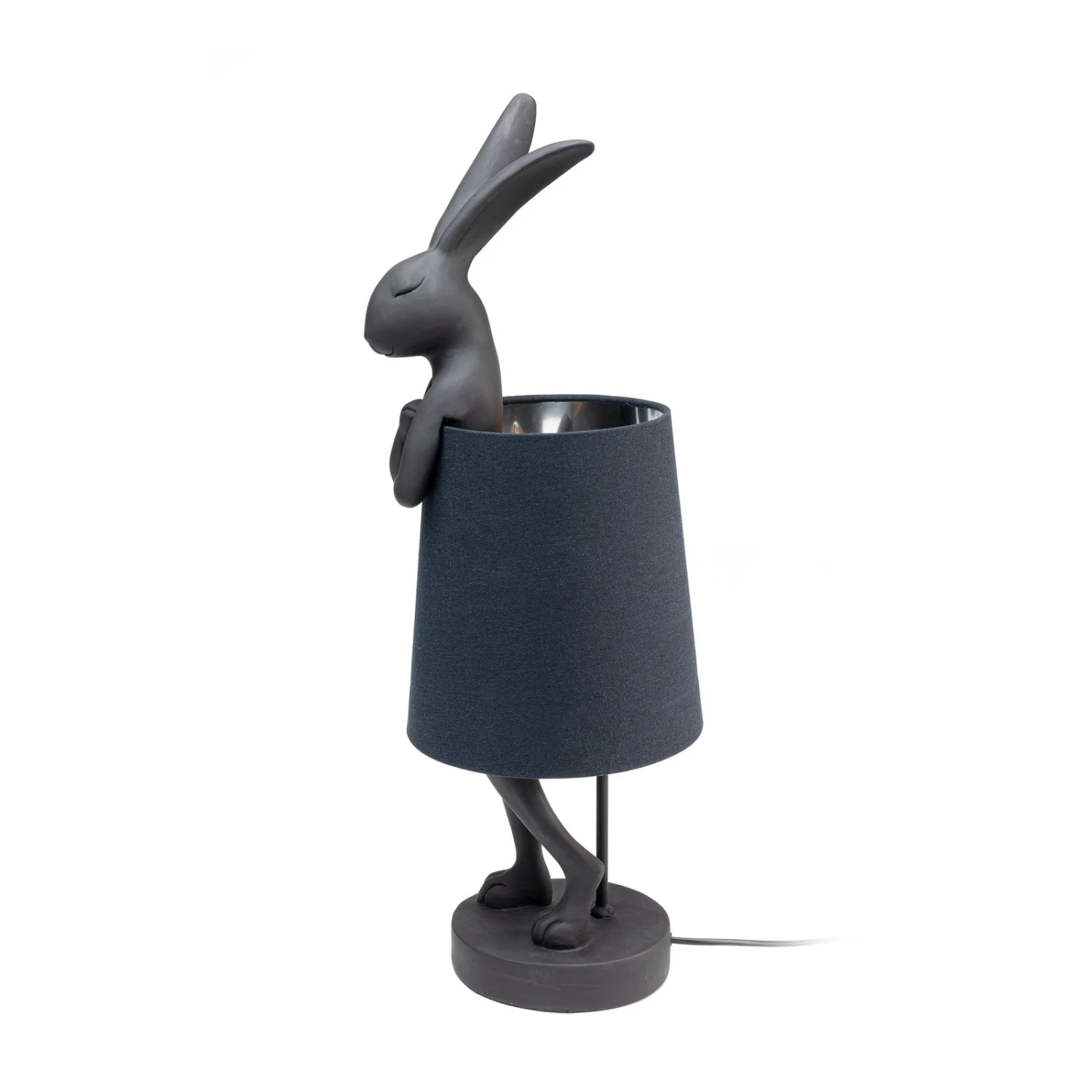 KARE Animal Rabbit Tischlampe Schwarz/innen Silber 5 KARE Animal Rabbit Tischlampe Schwarz/innen Silber – Bild 3