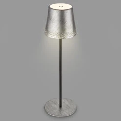LED-Tischleuchte Kiki Mit Akku 3.000K Antik Silber -Eleganter Beleuchtungsladen 10015137 2