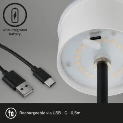 LED-Tischleuchte Kiki Mit Akku 3.000K Antik Silber -Eleganter Beleuchtungsladen 10015137 7