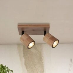 GOOD & MOJO Java Deckenleuchte, 2-flg., Natur