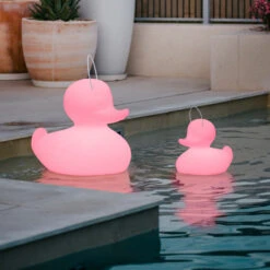 LED-Designleuchte DUCK-DUCK XL Für Außen In Pink -Eleganter Beleuchtungsladen 10016419 3