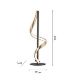 Paul Neuhaus Q-Swing Tischlampe, Anthrazit/messing -Eleganter Beleuchtungsladen 10017764 2