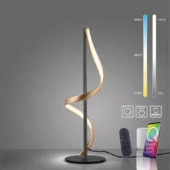 Paul Neuhaus Q-Swing Tischlampe, Anthrazit/messing -Eleganter Beleuchtungsladen 10017764 4