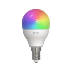 Prios LED-E14 Tropfen 4,9W RGBW WLAN Matt, 2er-Set -Eleganter Beleuchtungsladen 10018088 1