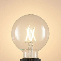 LED-Lampe E27 4W 2.700K G95 Globe Klar 3er-Set -Eleganter Beleuchtungsladen 10018093 3