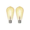 Prios LED-Lampe E27 ST64 4,9W WLAN Amber Klar, 2er -Eleganter Beleuchtungsladen 10018120