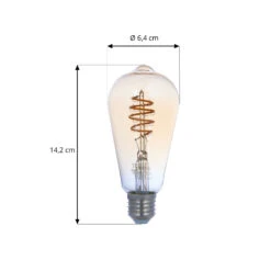 Prios LED-Lampe E27 ST64 4,9W WLAN Amber Klar, 2er -Eleganter Beleuchtungsladen 10018120 3