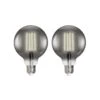 Prios LED-E27-Globe Rauchgrau 4,9W WLAN, 2er-Set -Eleganter Beleuchtungsladen 10018124