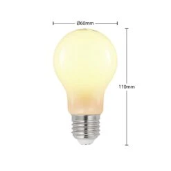 LED-Lampe E27 6W 2.700K Dimmbar Opal 2er-Set 9 LED-Lampe E27 6W 2.700K Dimmbar Opal 2er-Set -Eleganter Beleuchtungsladen 10018308 2