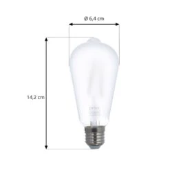 Prios LED-E27-Leuchtmittel ST64 7W WLAN Matt 3er -Eleganter Beleuchtungsladen 10018409 3