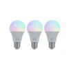 Prios LED-E27-Lampe A60 9W RGBW WLAN Matt 3er-Set -Eleganter Beleuchtungsladen 10018435