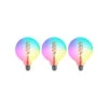Prios LED-Filament E27 G125 4W RGBW WLAN Klar 3er -Eleganter Beleuchtungsladen 10018447