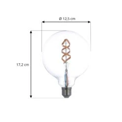 Prios LED-Filament E27 G125 4W RGBW WLAN Klar 3er -Eleganter Beleuchtungsladen 10018447 2