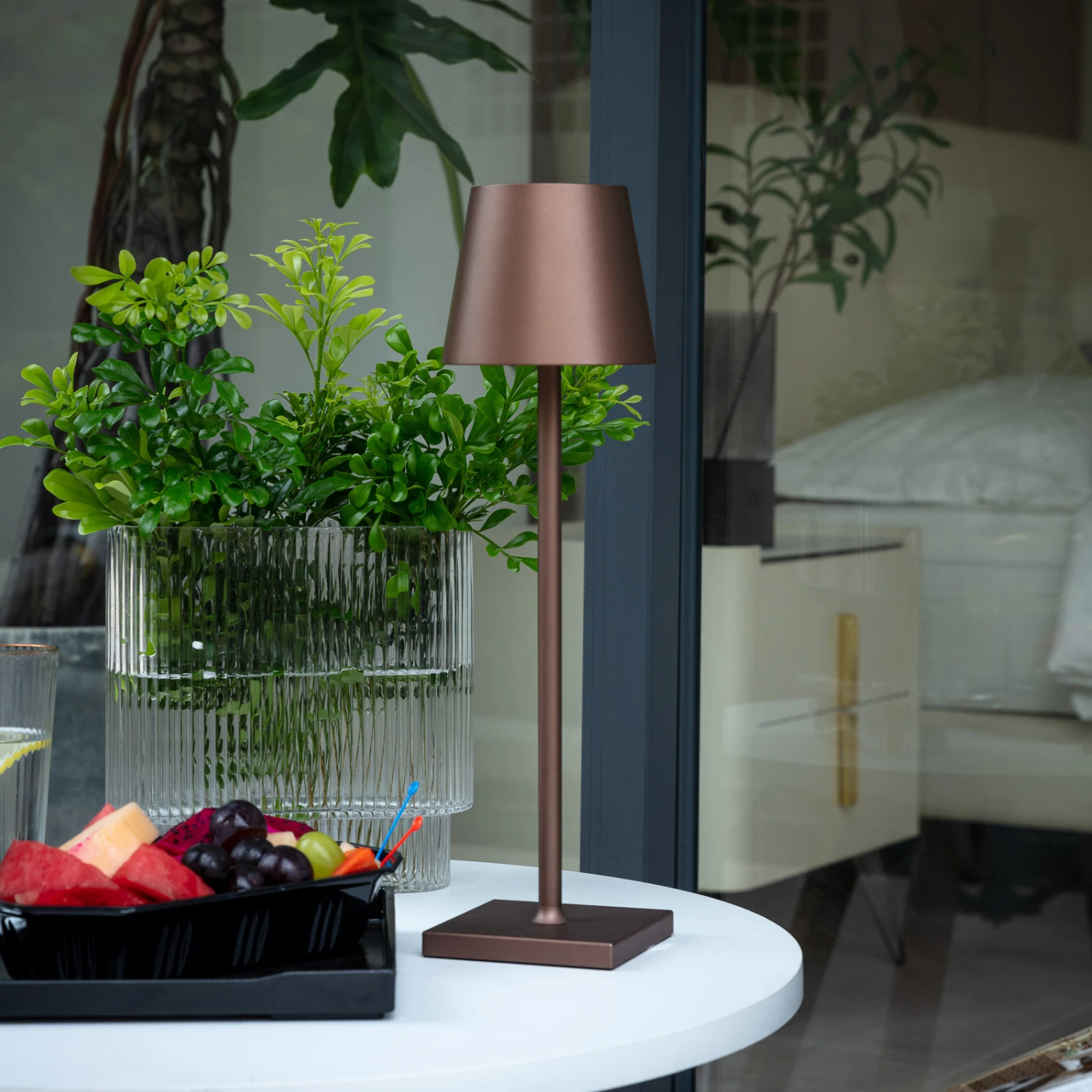 Lindby Janea LED-Akku-Tischlampe Kaffee 2er-Set 4 Lindby Janea LED-Akku-Tischlampe Kaffee 2er-Set – Bild 2