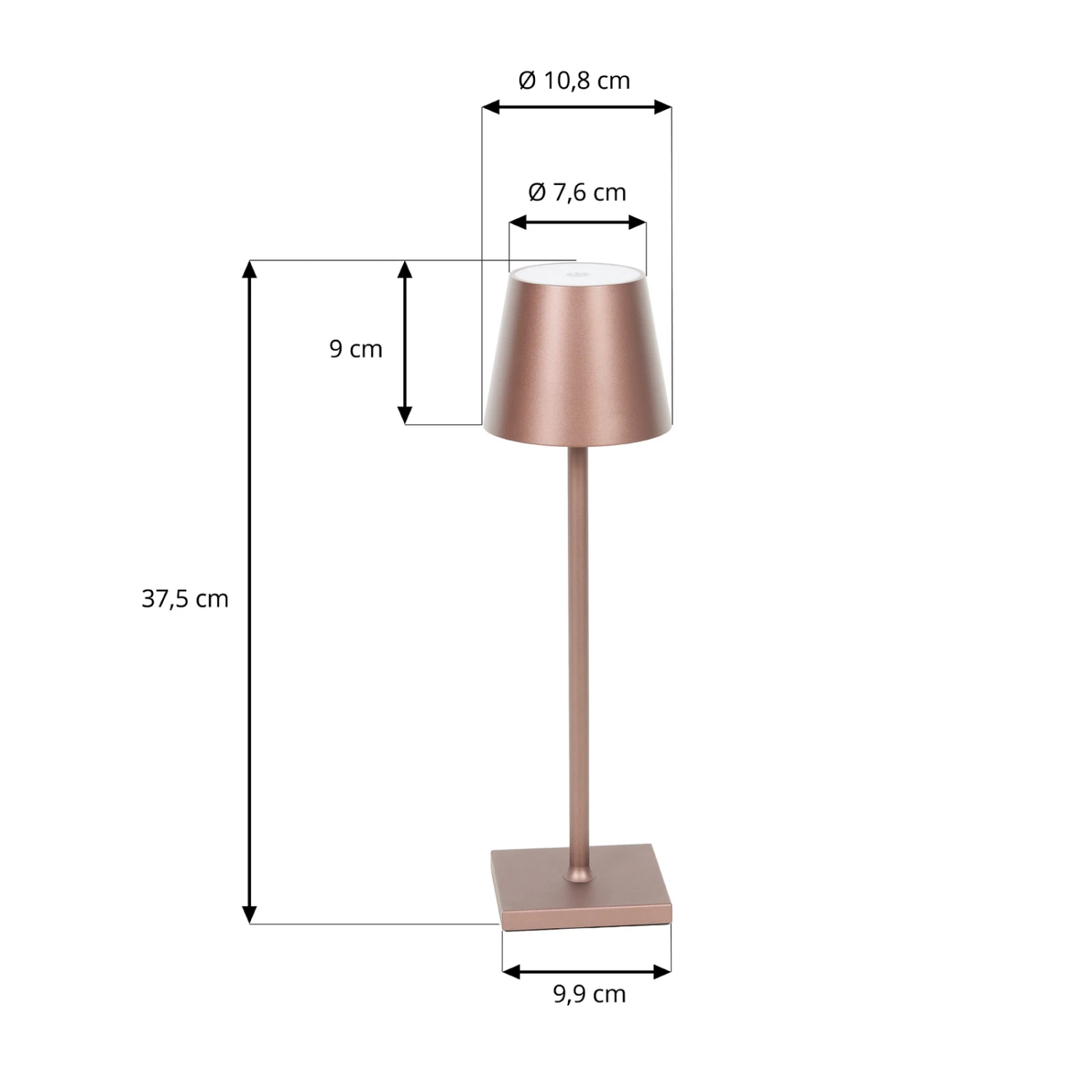 Lindby Janea LED-Akku-Tischlampe Kaffee 2er-Set 7 Lindby Janea LED-Akku-Tischlampe Kaffee 2er-Set – Bild 5