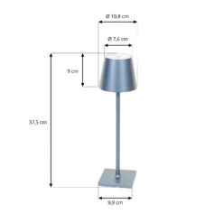 Lindby Janea LED-Akku-Tischleuchte Graublau 3er -Eleganter Beleuchtungsladen 10019584 4